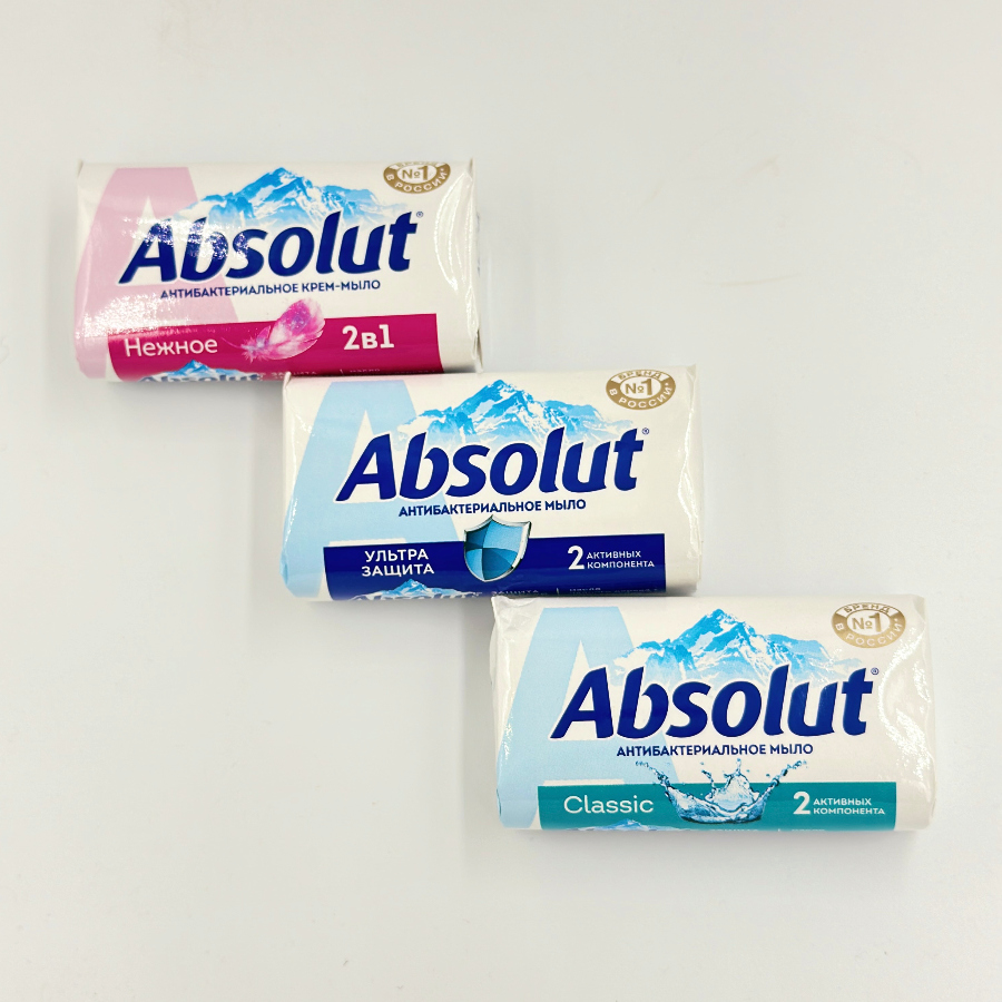 Absolut антибактериальное мыло 90 г - 225 тг