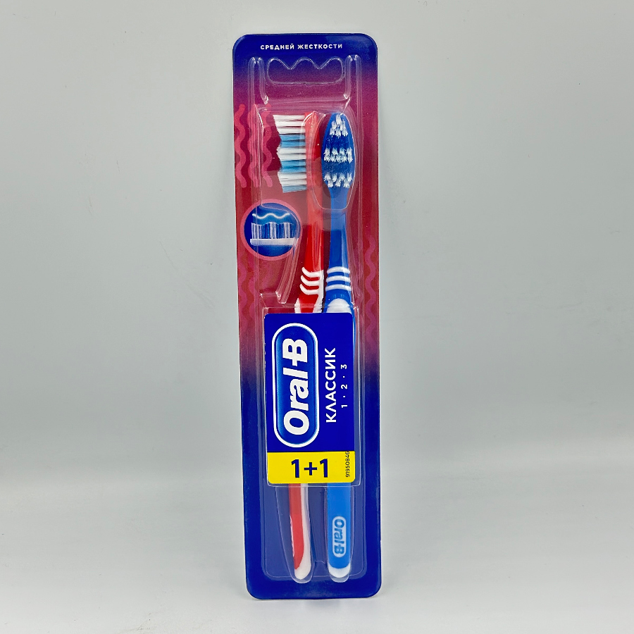Oral-B классик 1+1 Средней жесткости - 746 тг